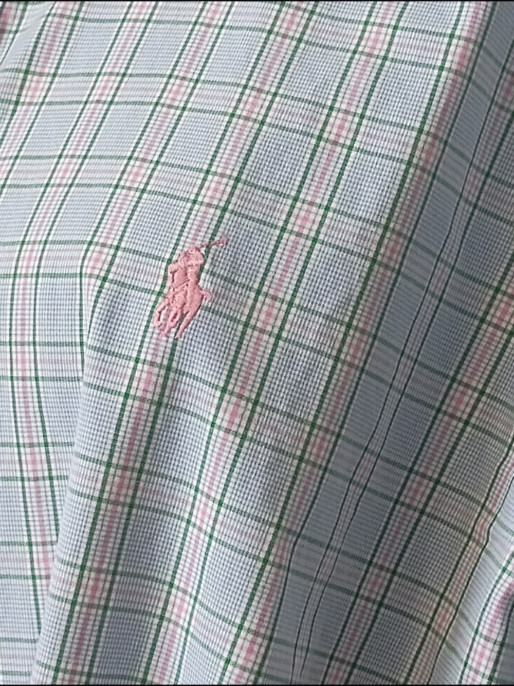Upcycled Women's Ralph Lauren Ruffled Collar Shirt #088 - Picture 3 of 9
